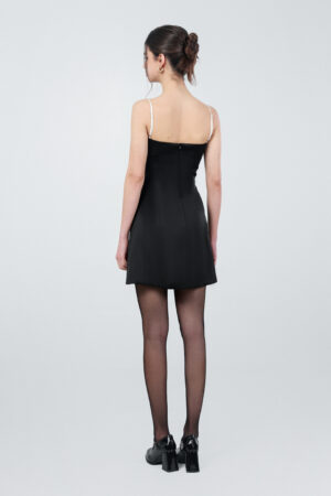 Bow Accent Draped Mini Dress 4