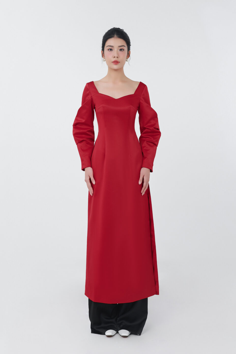 Puff Sleeves Ao Dai 3