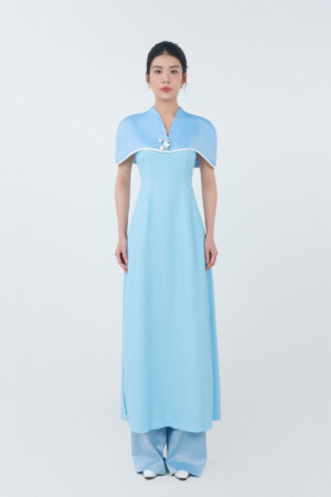 Sleeveless Cape Ao Dai 2